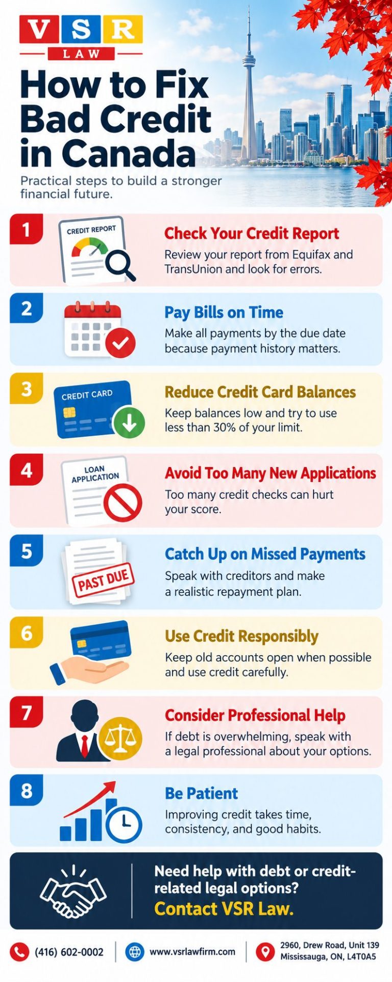 How to fix bad credit in Canada