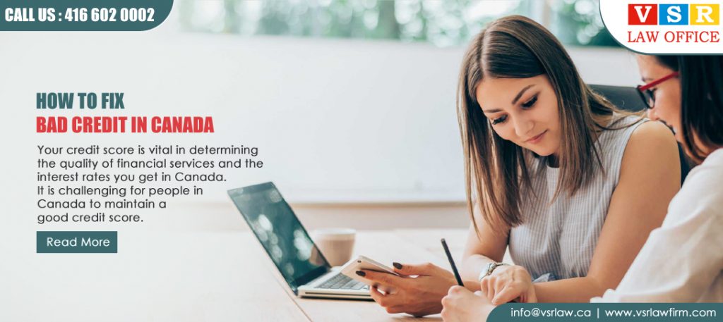 How to fix bad credit in Canada