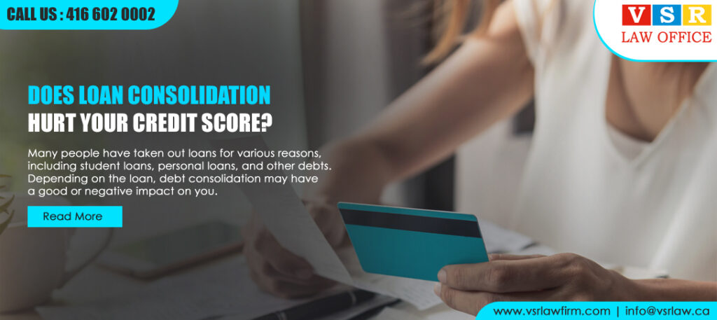 Does Loan Consolidation hurt your Credit Score?